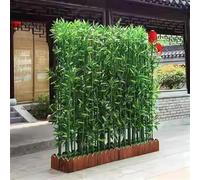 AVLLSO Bamboo privacy screen Privacy Plants with Silk Leaves, Versatile Floor Partition for Landscaping, Waterproof & Low Maintenance(1.8m Tall,30x18x18.5cm-6 Pole)