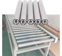 AVLLSO Conveyor Roller Set of 5 Stainless Steel Roller Replacement, 100 200 300 400 500 600 700 mm Long Spring Press-in Gravity Roller(Dia 38MM/1.5'',L 500MM(19.7in))