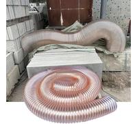 AVLLSO Flexible Vent Hose Pipe Clear Flexible Dust Collection Hose for Dust Collector Vacuum Systems, PU Flex Ducting for Woodworking, Material Handling And More(L 2m(6.5 Ft),Dia 190MM (7.5 Inch))