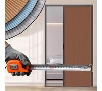 AVLLSO Folding Door Honeycomb Invisible Folding Door, Non-woven Fabric Sliding Wardrobe Doors Kit, Kitchen Bathroom(H 215cm,W 63cm)