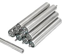 AVLLSO Galvanized Steel Roller Set, 10 Pack Conveyor Belt Roller Shafts, 2'' Diameter Detachable Rollers For Existing Conveyor Belt System (L 13.8"/350MM)