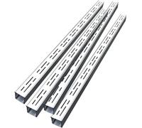 AVLLSO Garden Drainage Grates 304 Stainless Steel Trench Drain, Linear Rain Gutter Strainers for Patio Garden(4 Pieces,W7cmxH5cm/2.8inx2in)