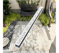 AVLLSO Garden Drainage Grates 304 Stainless Steel Trench Drain, Linear Rain Gutter Strainers for Patio Garden(1 Piece,W5cmxH3cm/2inx1.2in)