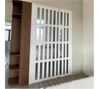 AVLLSO Internal Doors with Acrylic Panel, White Accordion Folding Doors for Bedroom/Hallway/Kitchen/Closet Entrance, 200cm 210cm High(WxH 70x200cm)