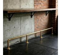 AVLLSO Pub Bar Footrest Rail Heavy Duty Round Pipe Footrest Rail, Decorations Foot Rest for Pubs/Balconies/Islands