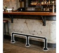 AVLLSO Pub Bar Footrest Rail Heavy Duty Round Pipe Footrest Rail, Decorations Foot Rest for Pubs/Balconies/Islands
