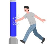 AVLLSO Round Basketball Pole Pad Basement Pole Wrap Padding, 4 5 6 8 ft Tall Universal Round Post Padding for Playground, Gym and Basketball Hoop(H 5ft,Dia 2 Inch)