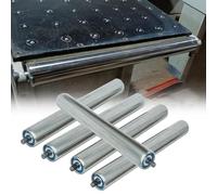 AVLLSO Stainless Steel Roller Replacement Smooth Movement Rollers, 5 Pack Conveyor Replacement Roller for Factories & DIY Projects(Dia 25MM/1'',L 500MM(19.7in))