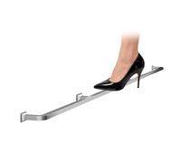 AVLLSO Wall Support Rod Wall Mount Undercounter Footrest Leg Pole with Hardware Kits, Customizable Square Pipe Foot Rail Kit, Easy Clean(Silver,L130cm/4.2ft)