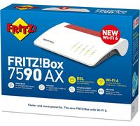 AVM FRITZBox 7590 AX V2 Wi-Fi 6 Modem DSL WLAN Router Gigabit LAN International