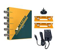 AVMATRIX SD1141 Reclocking Distribution Amplifier 1×4 3G SDI Splitter for SDI and Multi Rate SDI Video Signals up to 1080P 60hz(2.97 Gbps).With LED Indicators for Power and Signal Lock Threaded