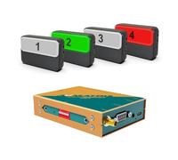 AVMATRIX TS3019-4 200 Meter Wireless Multi-Camera Tally System with 1x Tally Box and 4x Tally Lamps