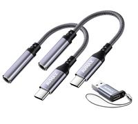 AVMAX USB C to 3.5mm Audio Headphone Adapter HiFi 2 Pack,Type c to Aux Female Cable for iPhone 16 15 Plus Pro Max iPad, S24 S23 S22 S21 S20 Ultra Pixel MacBook and More Type c Devices