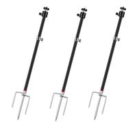 AVMAXCAM Trail & Game Camera Stand Mounts, 3-in-1 Aluminum, 360° Adjustable, Foldable, Compatible with 1/4''-20 Screw Devices for Trail Cameras, Solar Panels, Night Fishing Lights etc.(3 Pack)