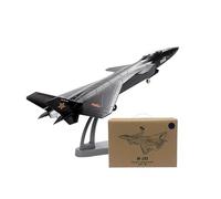 AVMLWEPA 1/100 J-20 Attack Plane Painted Version Metal Strategic Transport Fighter Military Model with Display Stand Diecast Plane for Enthusiasts New Year Adults & Collection and Displays(Black)