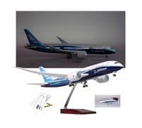 AVMLWEPA 1:130 Scale Jet B787 model airplane diecast Display Metal Aircraft Kits with 10 pcs Tip Cleaner Tool for adults Office building with Light Decoration Gift collectors edition(Upgraded)