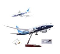 AVMLWEPA 1:130 Scale Jet B787 model airplane diecast Display Metal Aircraft Kits with 10 pcs Tip Cleaner Tool for adults Office building with Light Decoration Gift collectors edition(Normal)