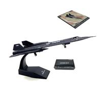 AVMLWEPA 1/144 Scale sr71 blackbird model with Airplane runway U.S Air Force SR-71 Blackbird Reconnaissance Aircraft Metal Diecast Military Plane for Collecting and Gift