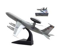 AVMLWEPA 1:200 Scale Fighter Jet E-3 Sentry Die-Cast Metal Alloy Military Aircraft Model with Stand Highly Detailed Replica Airplane Landing Gear Display Stand, Collectible for Adult Enthusiasts