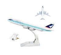 AVMLWEPA 1:400 Cathay Pacific Airways B747 model airplane Die-Cast Metal Alloy Airplane with Plastic Parts Stand and 10 pcs Tip Cleaner Tool Kit for Gifts and Souvenir Collections