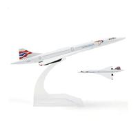 AVMLWEPA 1：400 Concorde British Airways Airplane Model Kit Prebuilt Diecast Aircraft Miniature Kit for Adults Collection or Gift(A)