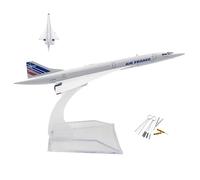 AVMLWEPA 1:400 Scale concorde Alloy Souvenir Diecast FRANCEF-BVFB Plane model airplane with Stand and 10 pcs Tip Cleaner Tool Kit for Decoration or Gift