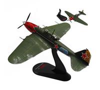 AVMLWEPA 1/72 Ilyushin IL-2 Diecast Metal Military Aircraft Model Highly Detailed Collectible with Rotating Propeller Wheels,for Display, Collection, and Gift for Military Enthusiasts History Buffs