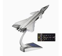 AVMLWEPA 1/72 J20 Fighter Airplane Model Kit Military Aircraft Alloy Diecast with Display Stand with Connectible Runway for Adult Giving Military Enthusiasts Collections or Gift