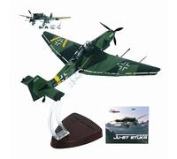 AVMLWEPA 1:72 JU-87 Dive Bomber Diecast Metal Model with Display Stand - Highly Detailed Military Aircraft for Collectors, Desktop Decoration & Aviation Science Exhibits