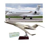 AVMLWEPA 1:72 Large Scale Bombardier 7500 Aircraft Airplane Model Jet Plane Resin Diecast Long-Range Business with Stand Adult Collectibles Detachable Landing Gear Hobby Gift Ornaments