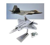 AVMLWEPA 1:72 Scale F-22 Raptor Stealth Fighter Florida State Pre-Assembled plane Alloy Aircraft Airplane Model - Detachable Missiles, Movable Parts & Display Stand - Perfect Military Collectible