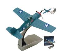 AVMLWEPA 1/72 Scale F4F Fighter Die-Cast Alloy Military Aircraft Model Fully Assembled Collectible with Display Stand, Premium Gift for Office/Home Decoration, Aviation Enthusiasts Collectors
