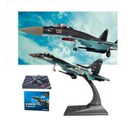 AVMLWEPA 1:72 Scale SU-57 Aircraft Model Simulation Alloy Military Fighter Pre-Build Aviation Assembly Aircraft Science Exhibition Metal Model with Stand Air Show Static Decoration Collection Gift(B)