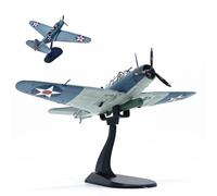 AVMLWEPA 1/72 Scale TBD Alloy Diecast Model Fighter Jet Attack Painted pre-built Airplane with Display Stand for Ornament Military Gift for Adults, Collectors Hobbyists
