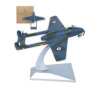 AVMLWEPA 1:72 Vampire Jet Model Die-Cast Alloy Attack Metal Aircraft Pre-Assembled with Display Stand Museum-Grade Detail for Aviation Enthusiasts Home Decor