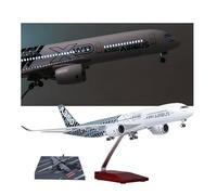 AVMLWEPA 18.5" 1:150 A350 Prototype Aircraft A350 Model Die-cast Alloy Aircraft Model Aviation Carbon Fiber Coating Jet Jet Airplane Aerospace Aviation Party Gifts Display Decorations(B)