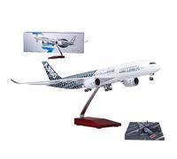 AVMLWEPA 18.5" 1:150 A350 Prototype Aircraft A350 Model Die-cast Alloy Aircraft Model Aviation Carbon Fiber Coating Jet Jet Airplane Aerospace Aviation Party Gifts Display Decorations(A)