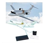 AVMLWEPA Bombardier Challenger 650 1:100 Scale Die-Cast Resin Private Jet Model - 21cm Collectible Aircraft for Aviation Enthusiasts, for Home Office Decoration Business Promotion