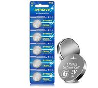 avmzvo CR2032 button cells, 2032 lithium battery, pack of 5, for car keys