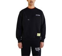 Avnier - Organic cotton sweatshirt - Crewneck Shadow Black V2 for Men in Nylon - Size M Black