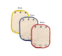avo+cado Body Extension - Pack of 3 - Made of Organic Cotton - Extend Baby Bodysuits by One Dress Size - Universal Extensions for Baby Bodysuits with 3 Button Sizes - 5 mm, 7 mm, 9 mm (Colour: