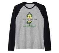 AVO-Cado Does Yoga Raglan Baseball Tee