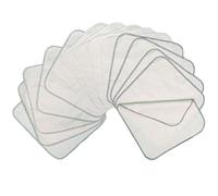 avo + cado Single-layer flannel washcloths (organic) - 15 pieces (colour option: grey)