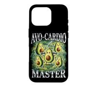 AVO CARDIO MASTER Funny Fitness Humor for Avocado Lovers Case for iPhone 16 Pro