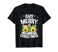 Avo Merry Christmas Tree Avocado PJ Snowman Santa Reindeer T-Shirt
