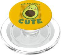 Avo-solutely Cute Kawaii Avocado Pun Design PopSockets PopGrip for MagSafe