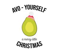 Avo-Yourself A Merry Little Christmas Women's Christmas T-Shirt - White - S - White