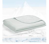 Avoalre Cooling Blanket 200x220cm Bamboo Blankets Arc-Chill 3.0 Cool Fiber Q-MAX>0.5 Summer Blanket with Double-sided Design Absorb Heat Soft Lightweight Cool Bed Blanket King Size Gray