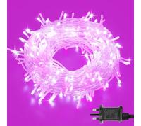 Avoalre Pink&Cool White LED Christmas String Lights 40M 400LEDs 8 Mode IP44 Waterproof Fairy Lights Mains Powered for Home Garden Patio Chirstmas Tree Xmas Wedding Decoration