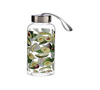 Avocado 500ml Reusable Plastic Water Bottle with Metallic Lid